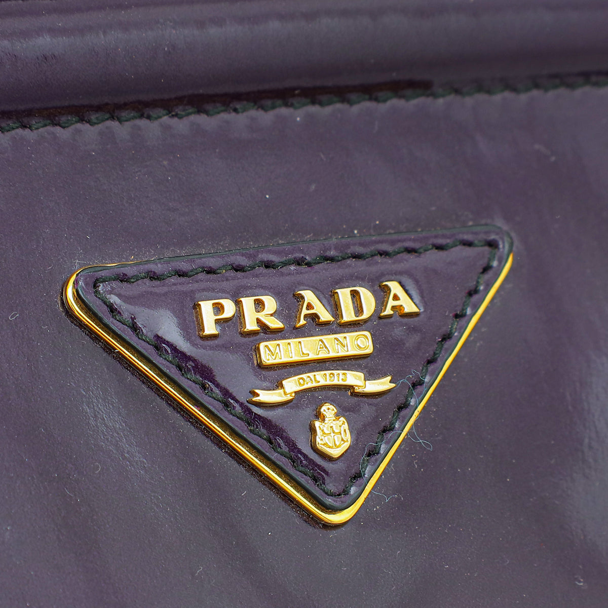 Prada Violet Spazzolato Parabole Tote Bag