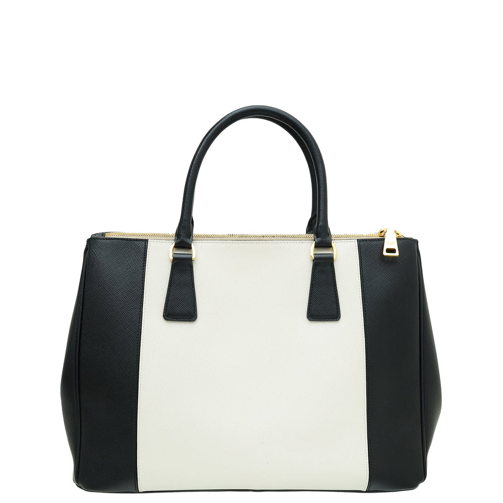 Prada Saffiano Bicolor Lux Galleria Tote Large Bag