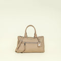 Prada Cammeo Beige Soft Vitello Phenix Bauletto Top Handle Bag