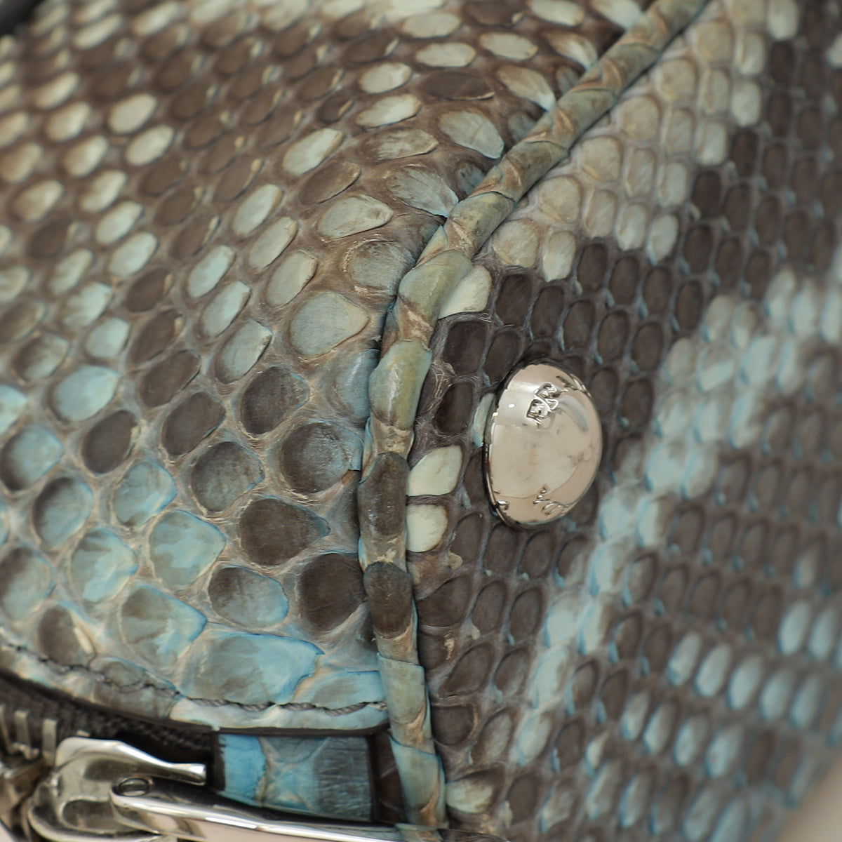 Prada Bicolor Python Promenade Mini Bag