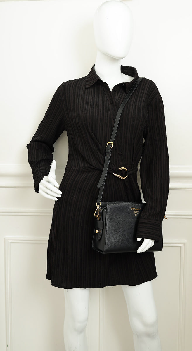 Prada Black City Esplanade Crossbody Bag