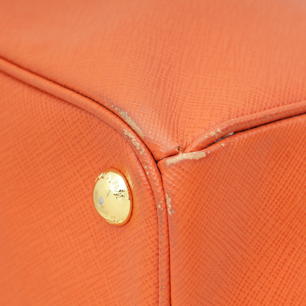 Prada Orange Lux Galleria Large Bag