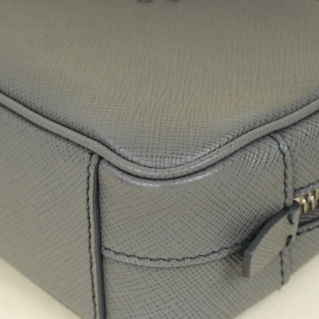 Prada Grey Mini Camera Crossbody Bag