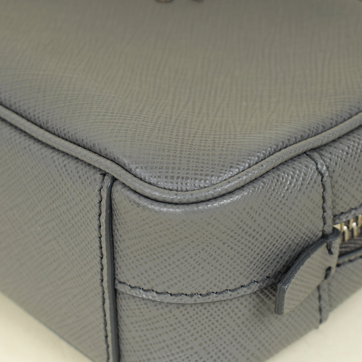 Prada Grey Mini Camera Crossbody Bag