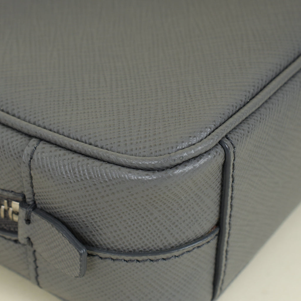 Prada Grey Mini Camera Crossbody Bag