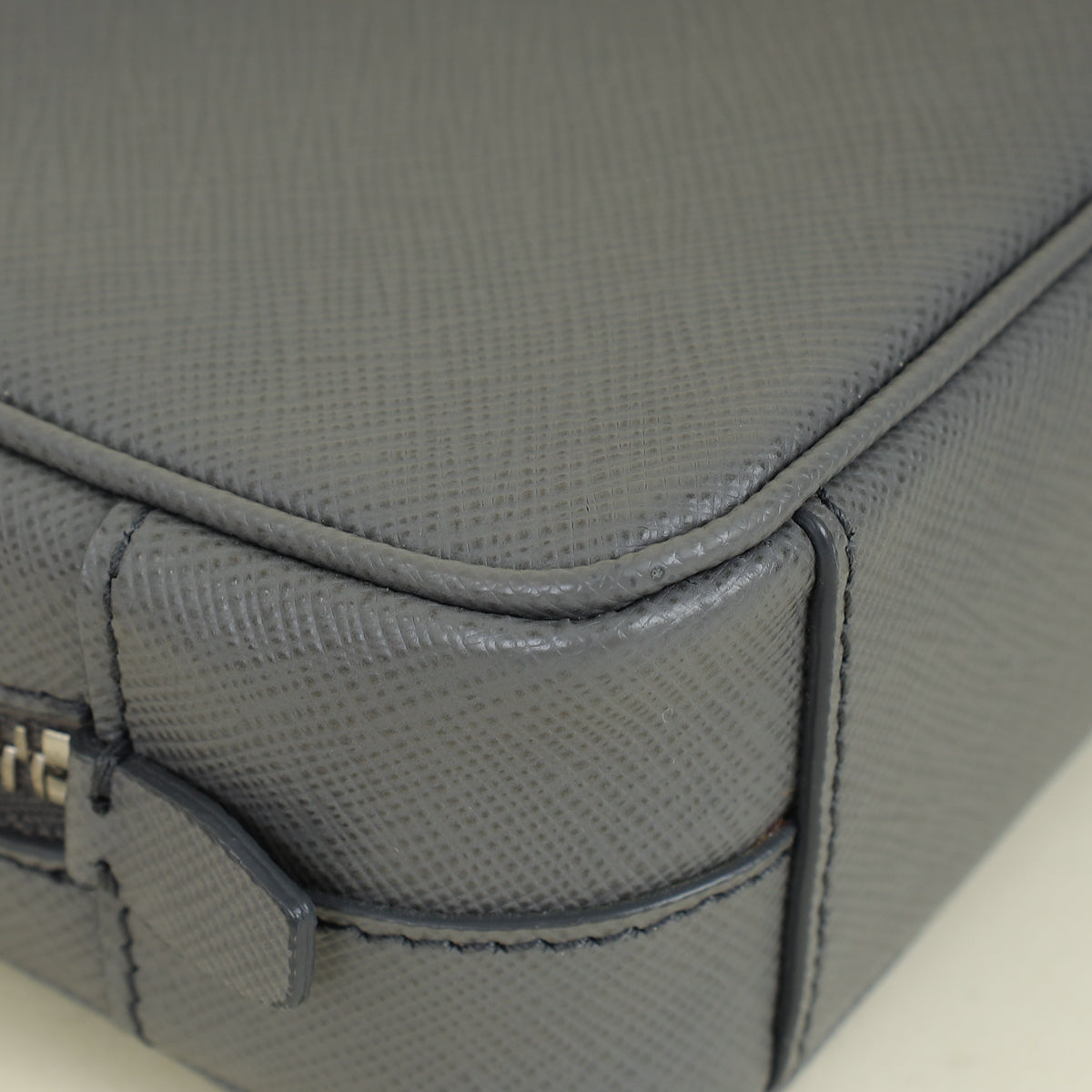 Prada Grey Mini Camera Crossbody Bag