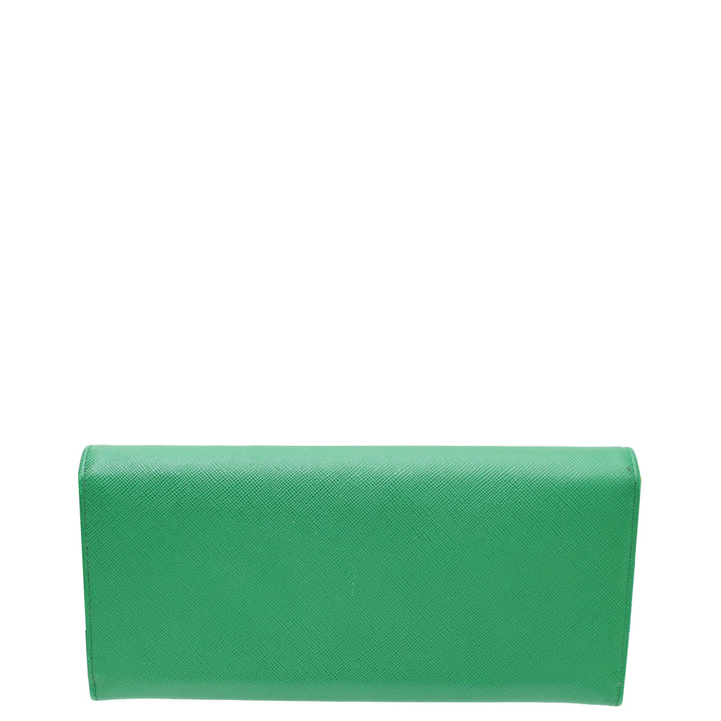 Prada Green Logo Wallet On Chain