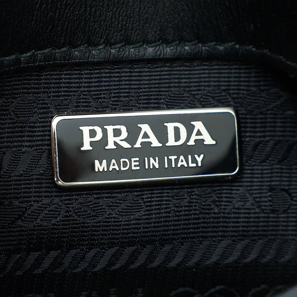Prada Black Brushed Cleo Mini Bag