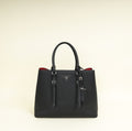 Prada Black Cuir Double Handle Bag