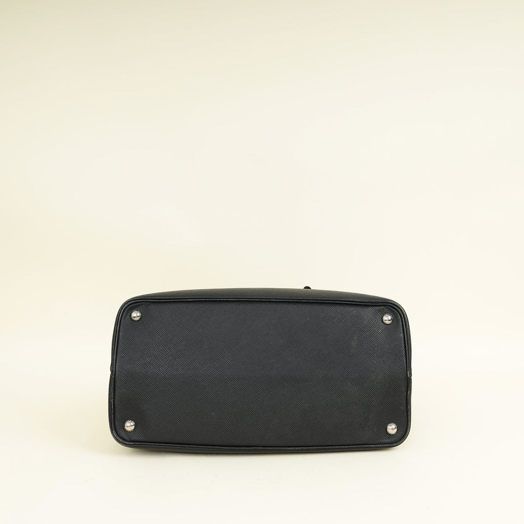 Prada Black Cuir Double Handle Bag