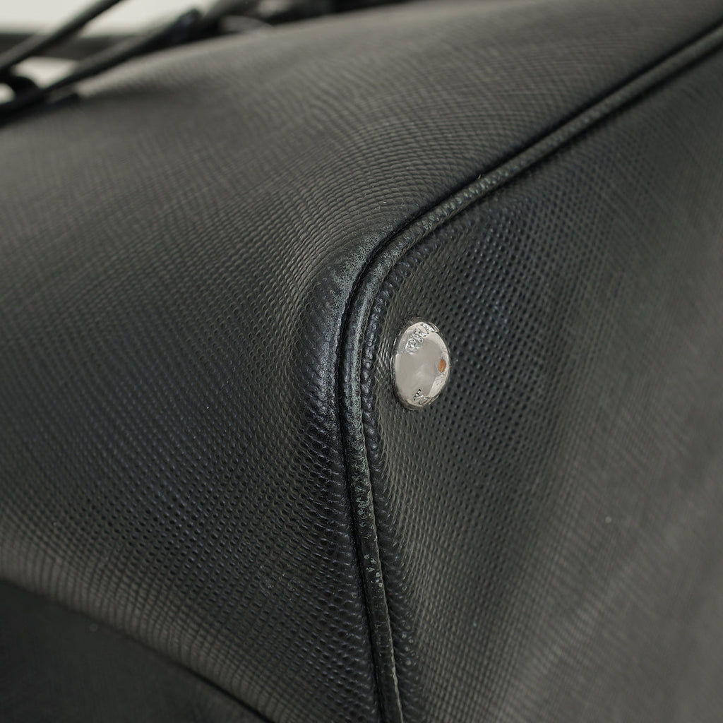 Prada Black Cuir Double Handle Bag