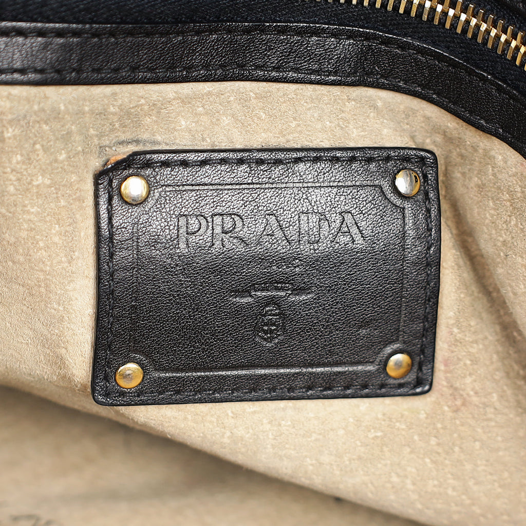 Prada Black Convertible Tote Bag