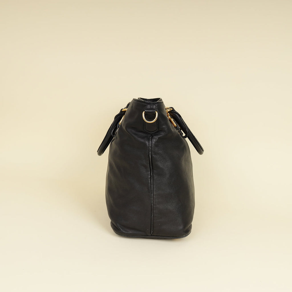 Prada Black Convertible Tote Bag