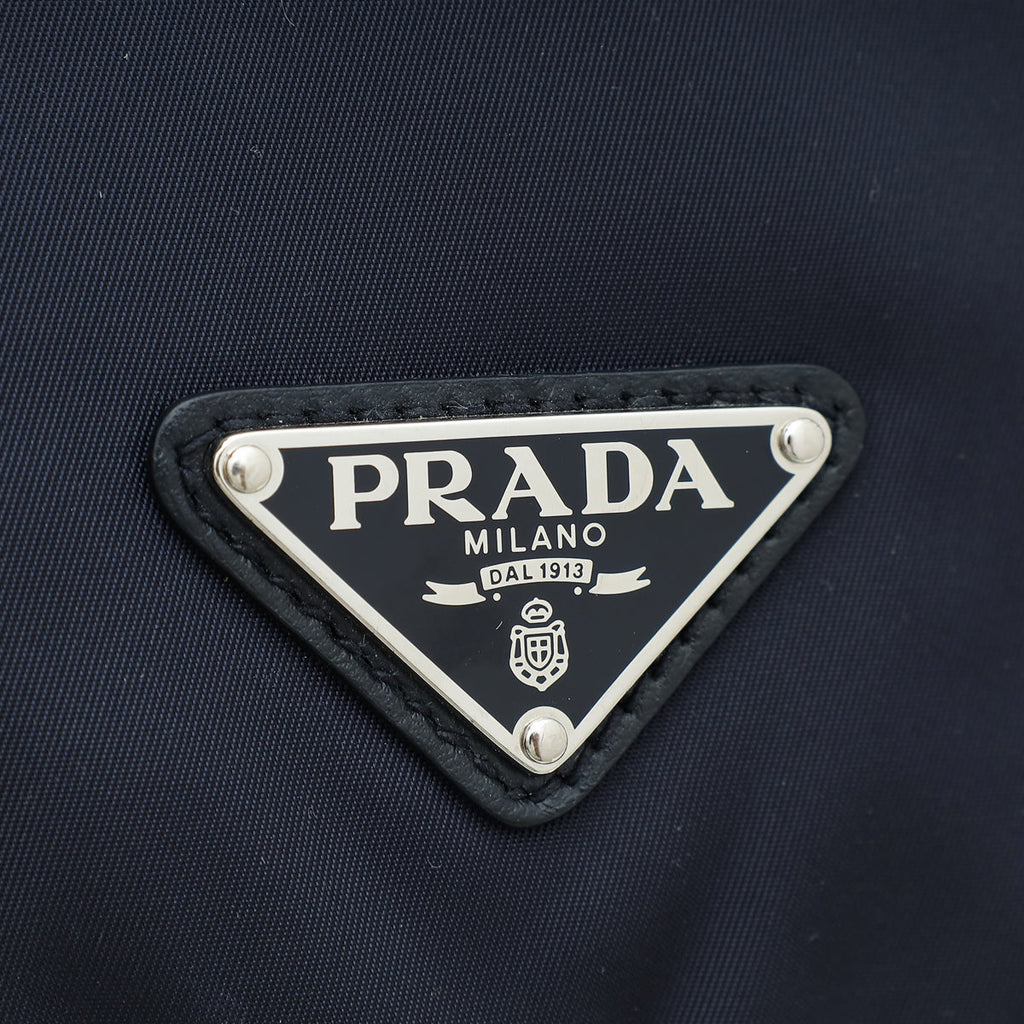 Prada Navy Tessuto Nylon Sling Backpack Bag