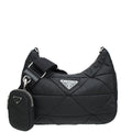 Prada Nero Padded Re-Nylon Tessuto Quilted Shoulder Bag