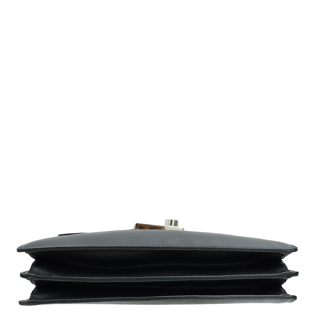 Prada Black Lux Sound Crossbody Bag