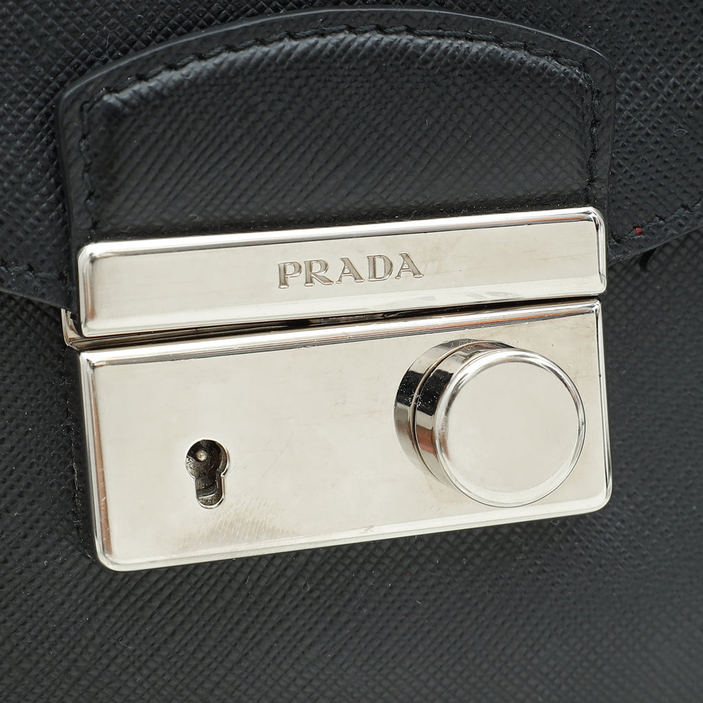 Prada Black Lux Sound Crossbody Bag