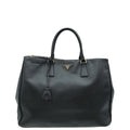 Prada Black Lux Galleria XL Tote Bag