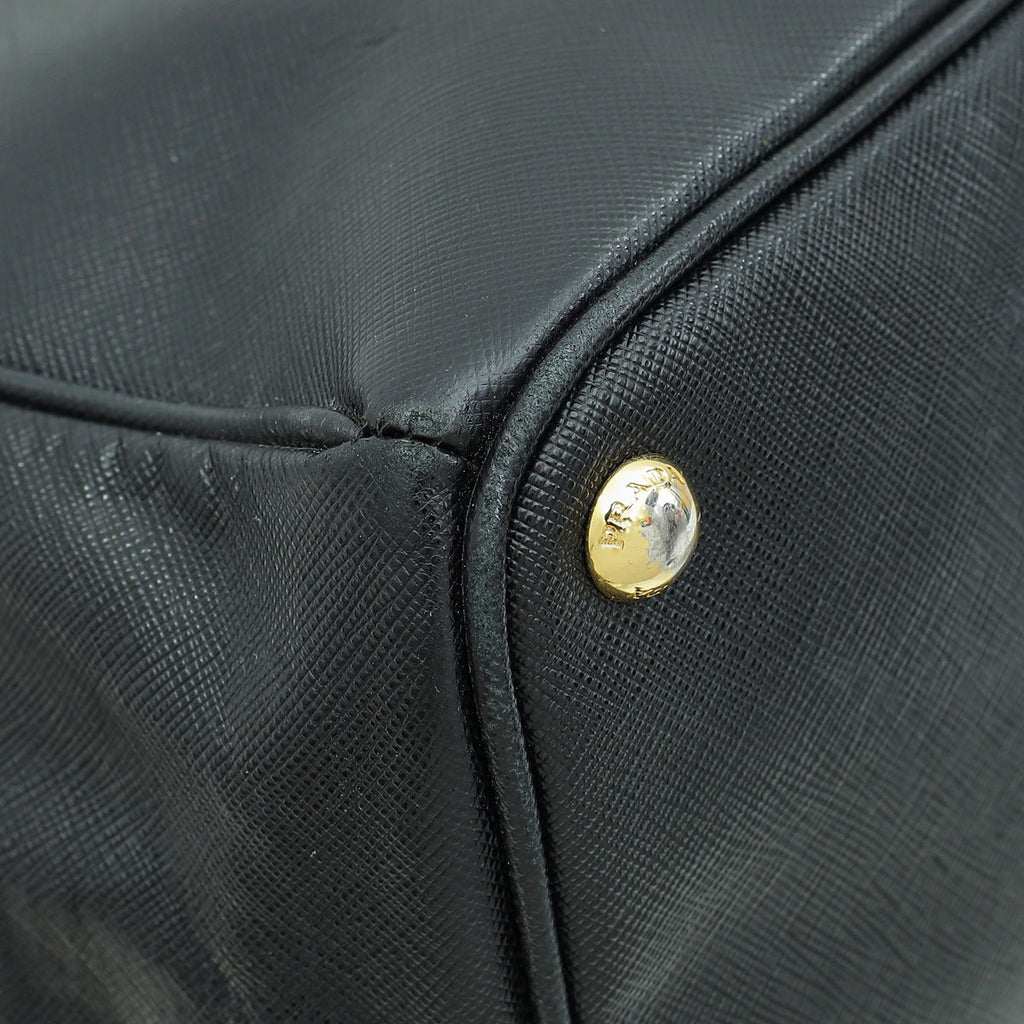 Prada Black Lux Galleria XL Tote Bag