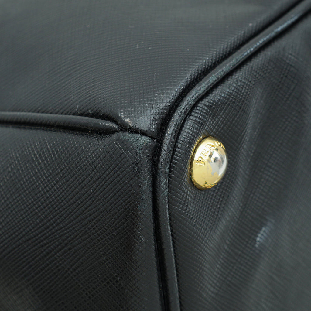 Prada Black Lux Galleria XL Tote Bag