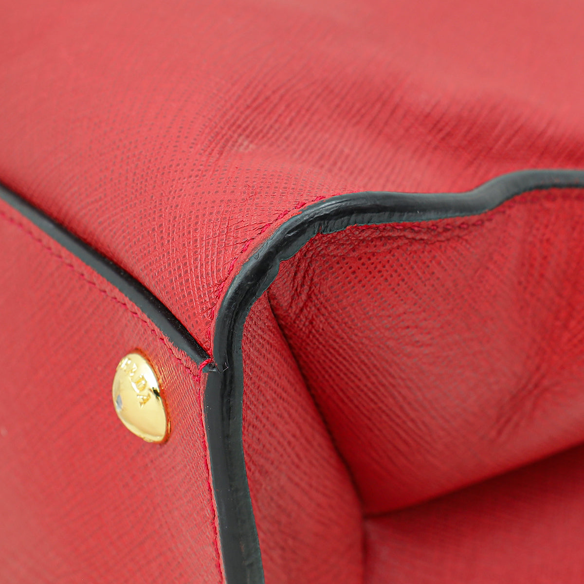 Prada Red Soft Convertible Tote Bag
