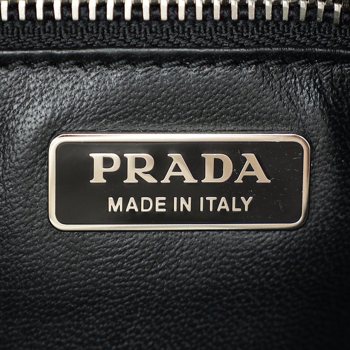 Prada Bicolor Python Slim Zip Wristlet Pouch