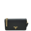 Prada Black Wristlet Wallet on Chain