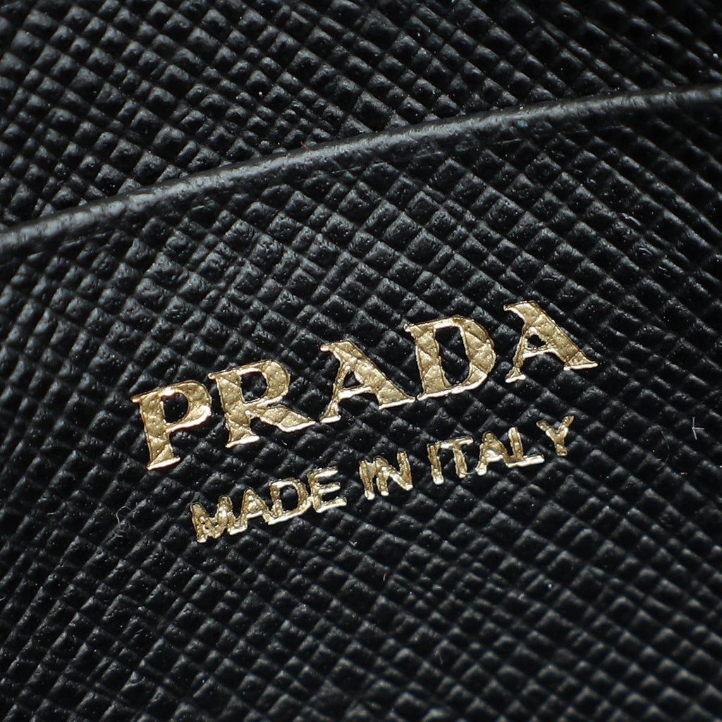 Prada Black Wristlet Wallet on Chain