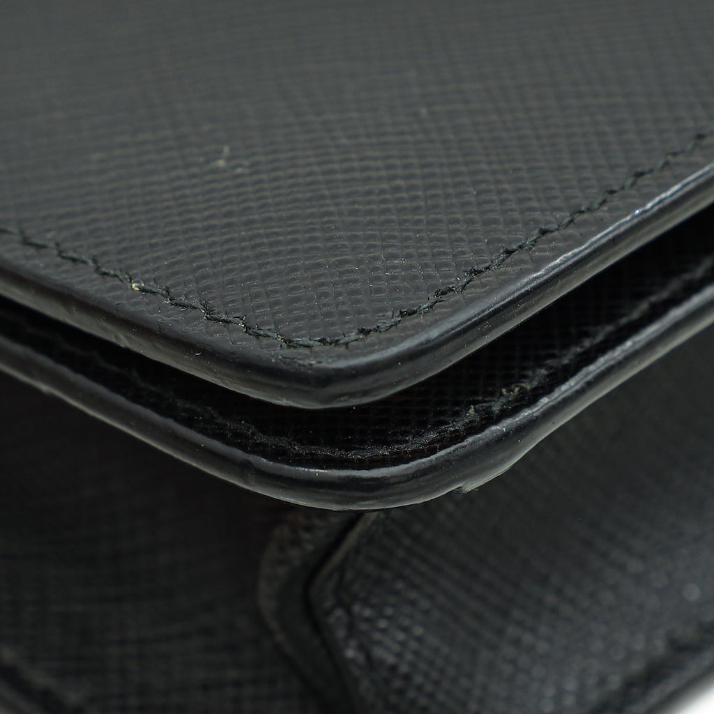 Prada Black Wristlet Wallet on Chain