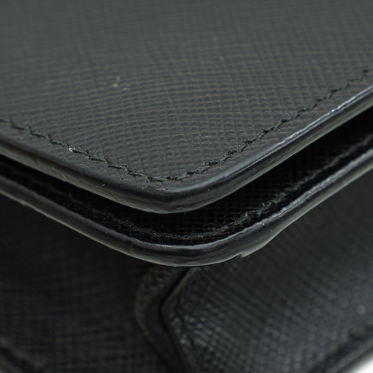 Prada Black Wristlet Wallet on Chain