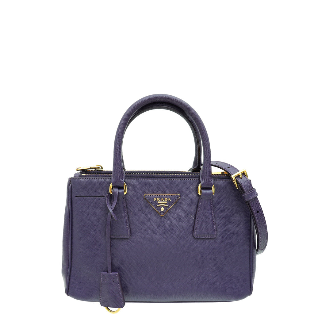 Prada Violet Lux Galleria Small Tote Bag