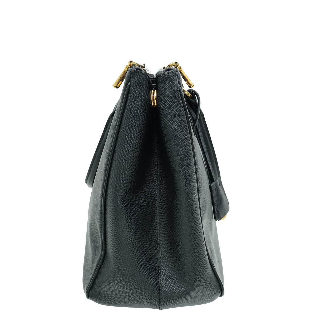 Prada Black Lux Galleria Large Tote Bag