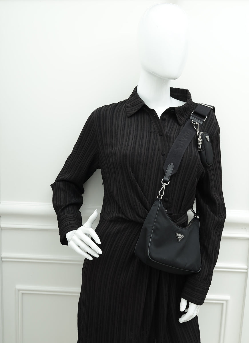 Prada Black Re-Edition 2005 Re-Nylon Bag