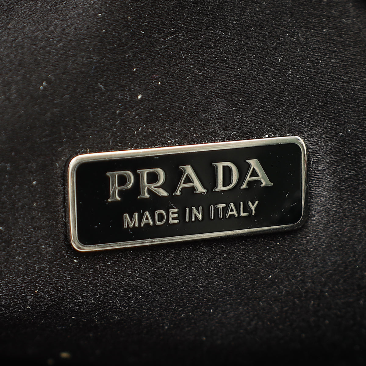 Prada Black Crystal-Embellished Satin Re-Edition 2000 Mini Bag