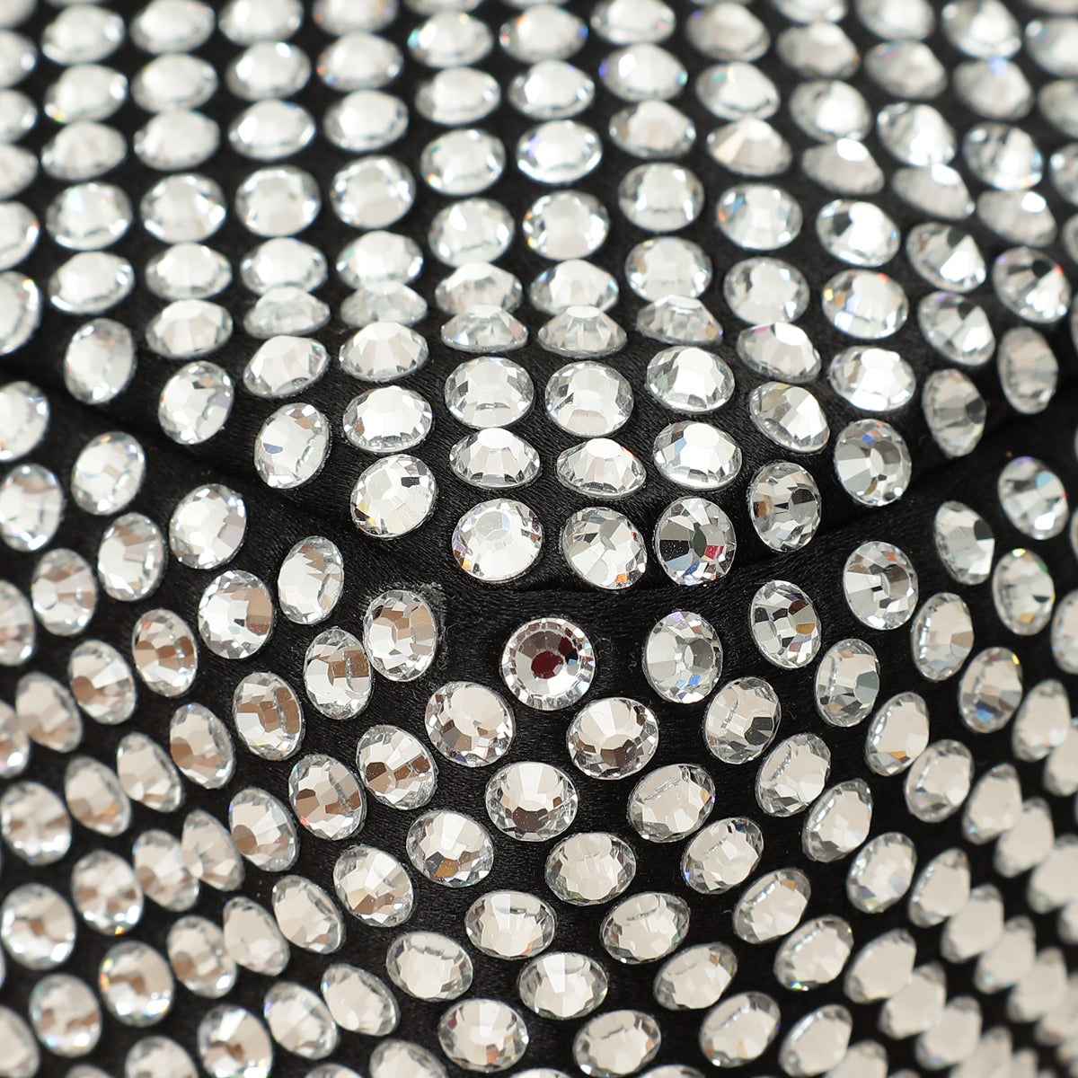 Prada Black Crystal-Embellished Satin Re-Edition 2000 Mini Bag