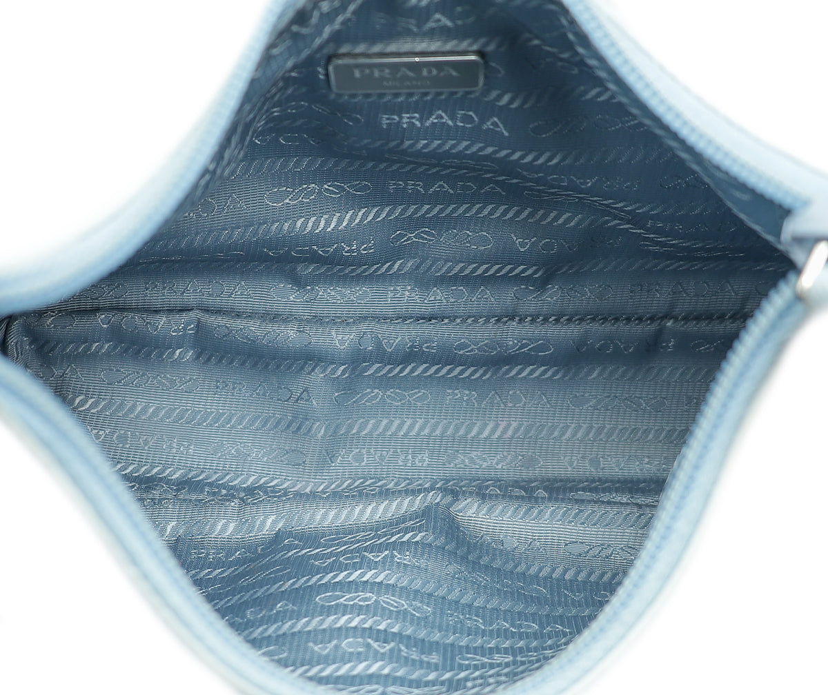 Prada Celeste Re-Edition 2000 Re-Nylon Mini Bag