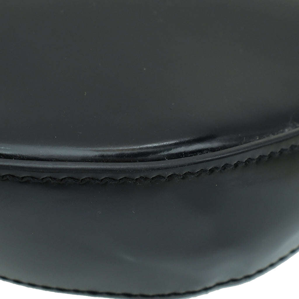 Prada Black Cleo Brushed Shoulder Bag