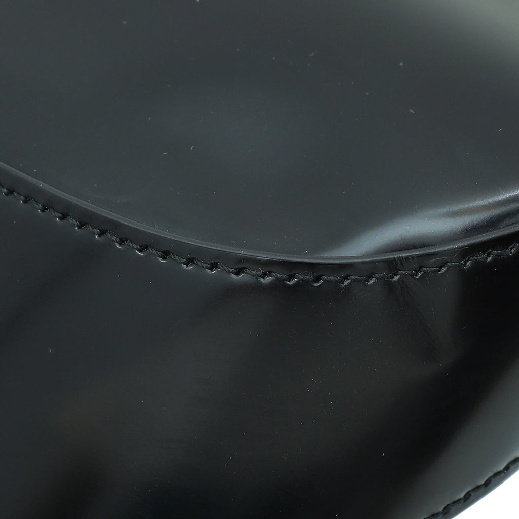 Prada Black Cleo Brushed Shoulder Bag