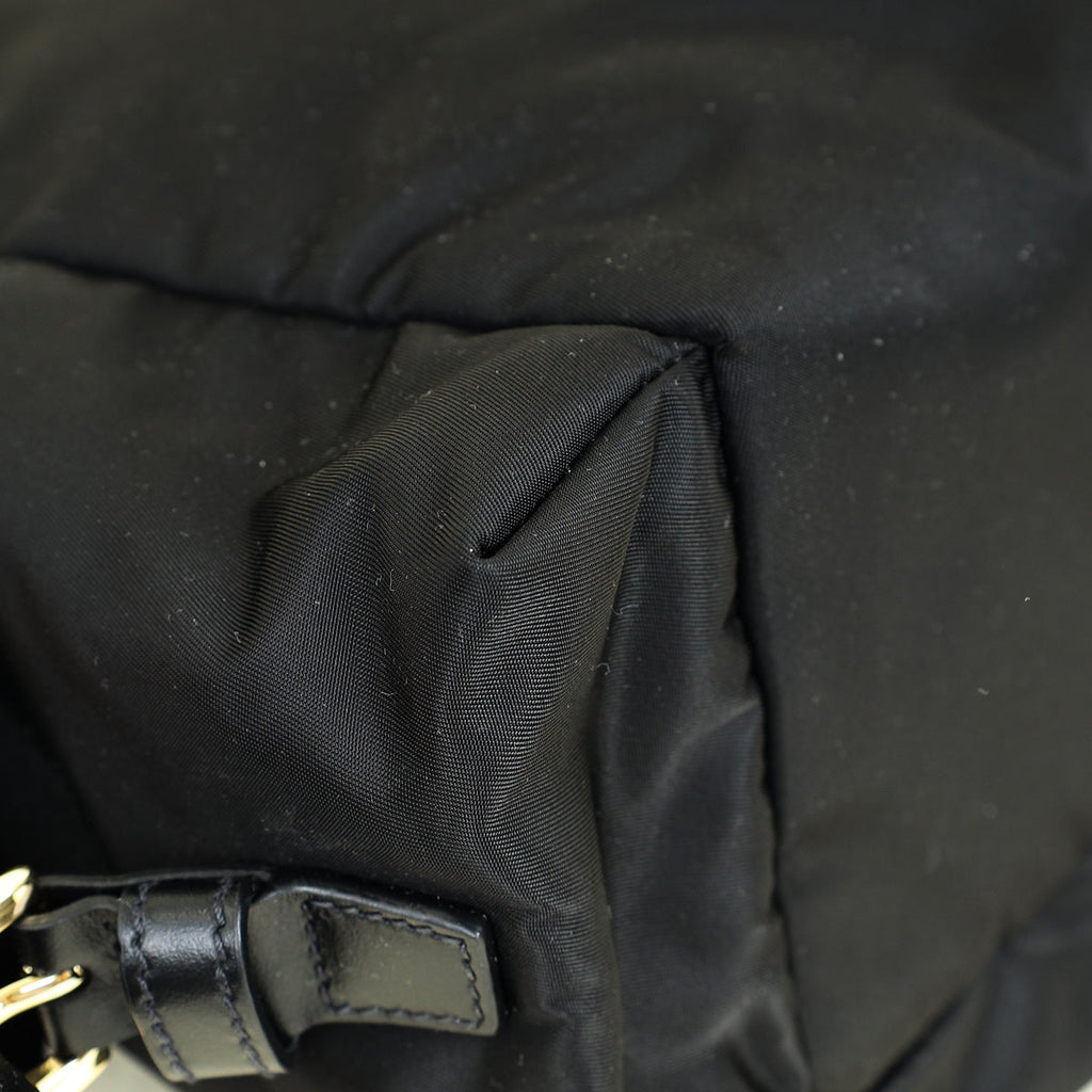 Prada Black Explore medium Re-Nylon Shoulder Bag with Flap