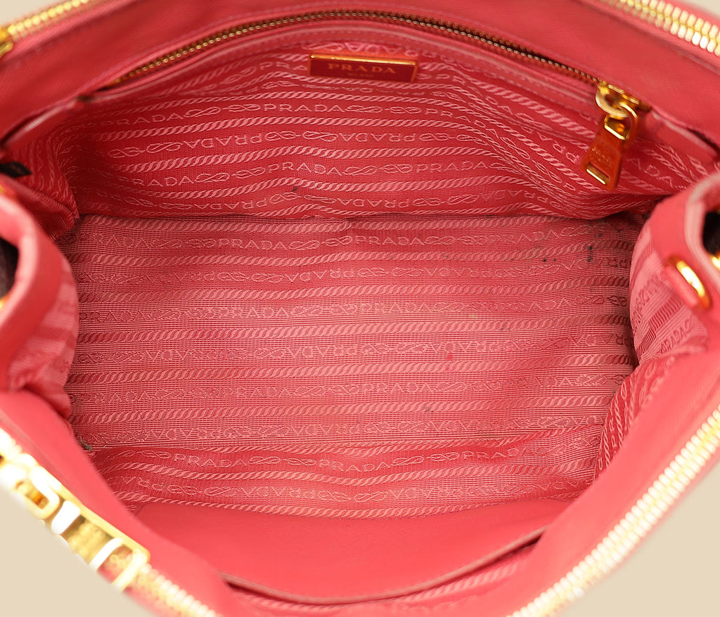 Prada Pink Lux Galleria Medium Tote Bag