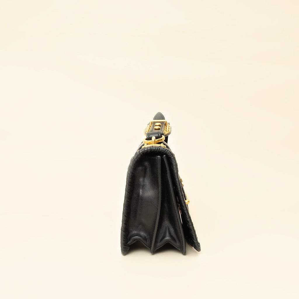 Prada Bicolor Cahier Matte Crocodile Bag