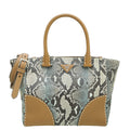 Prada Brown Calf Python Twin Bag