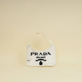 Prada White Re-Edition 2000 Mini Terry Bag