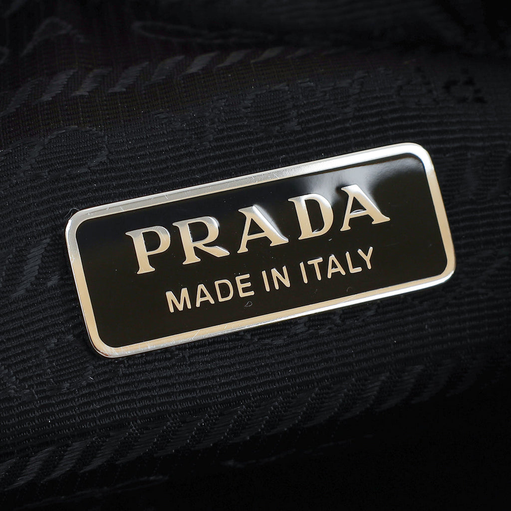 Prada White Re-Edition 2000 Mini Terry Bag