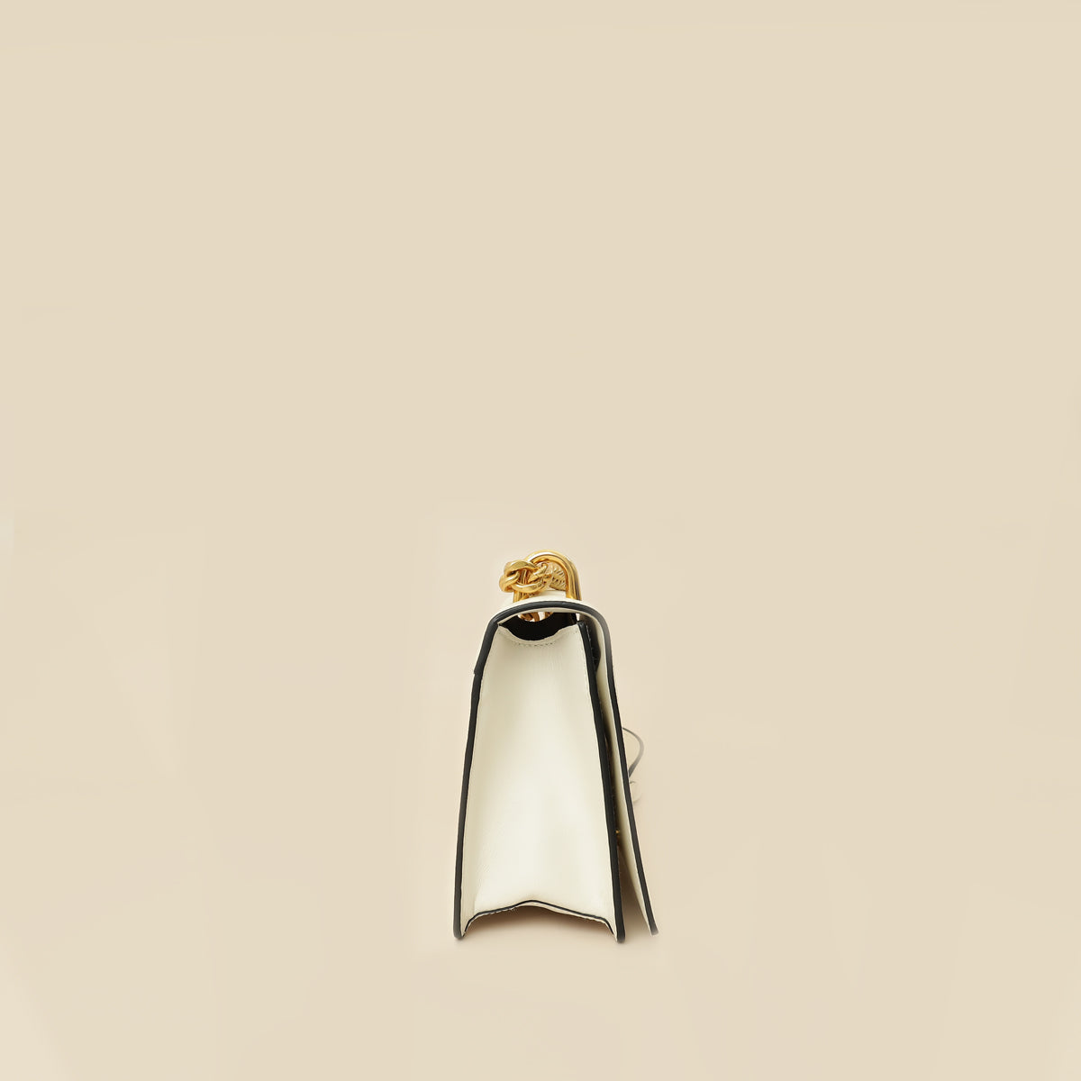 Prada White Flap Chain Crossbody Bag