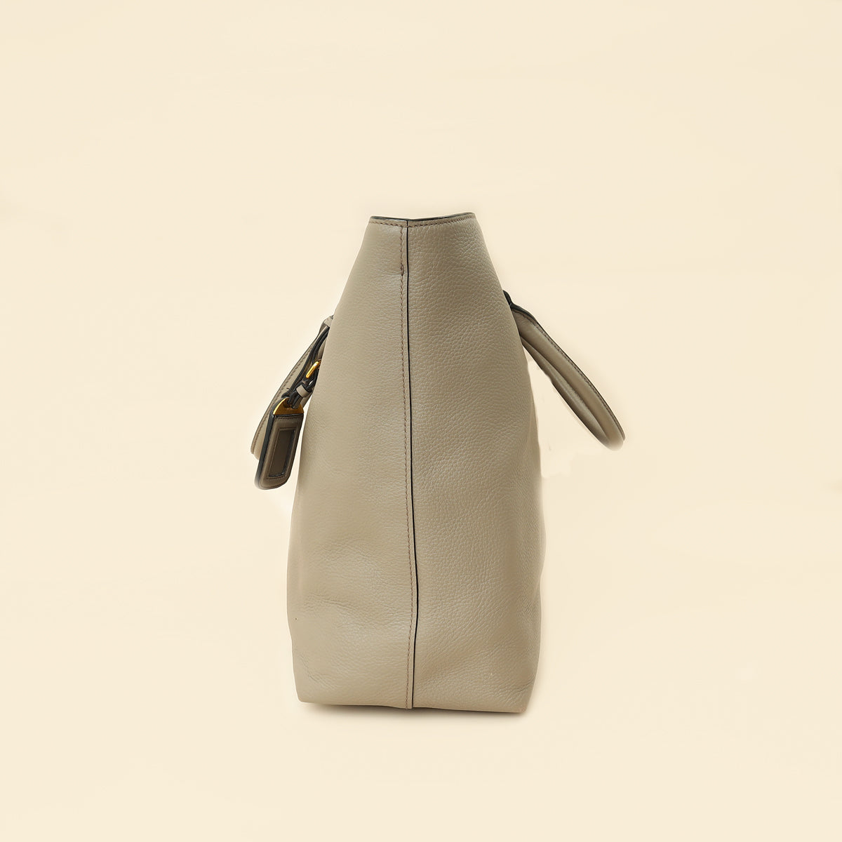 Prada Gray Vitello Phenix Tote Bag
