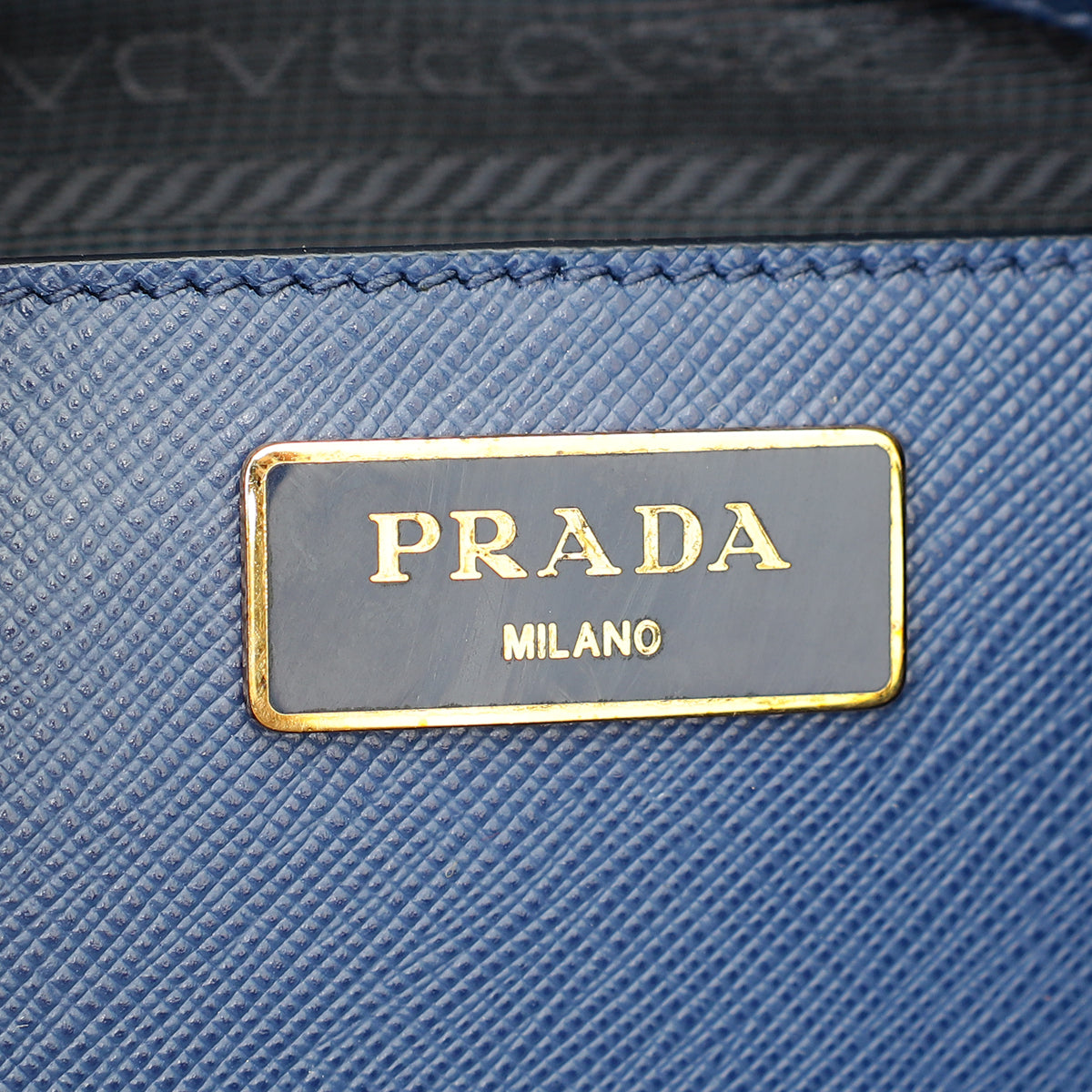 Prada Bluette Lux Galleria Front Pocket Bag