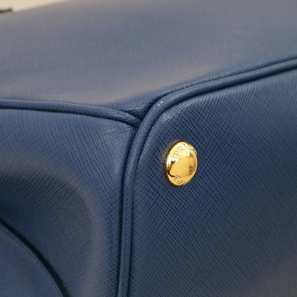 Prada Bluette Lux Galleria Front Pocket Bag