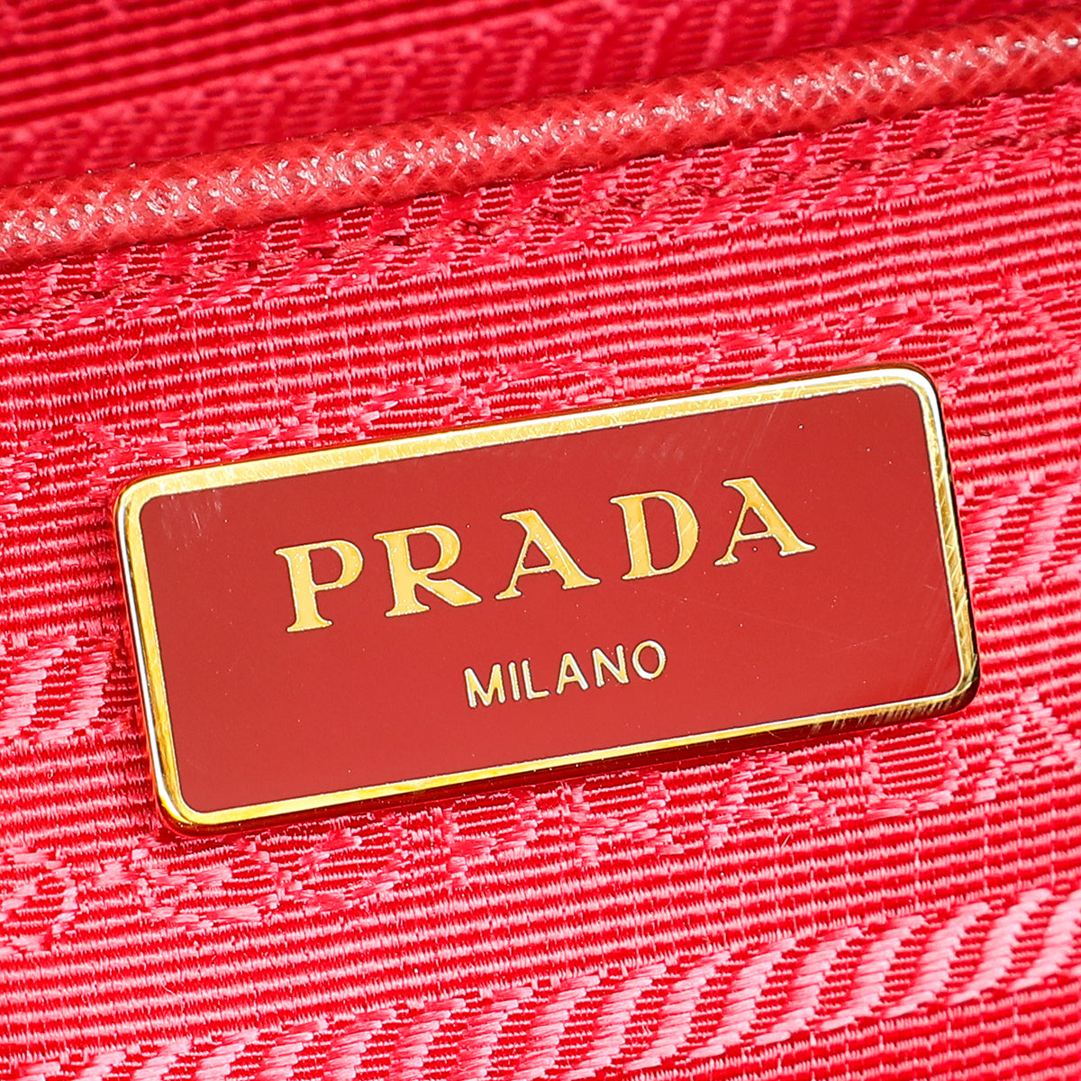 Prada Red Lux Bowling Bag