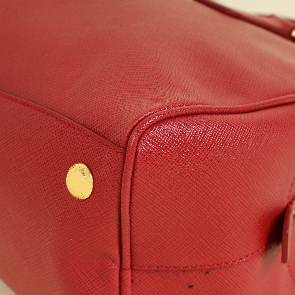 Prada Red Lux Bowling Bag